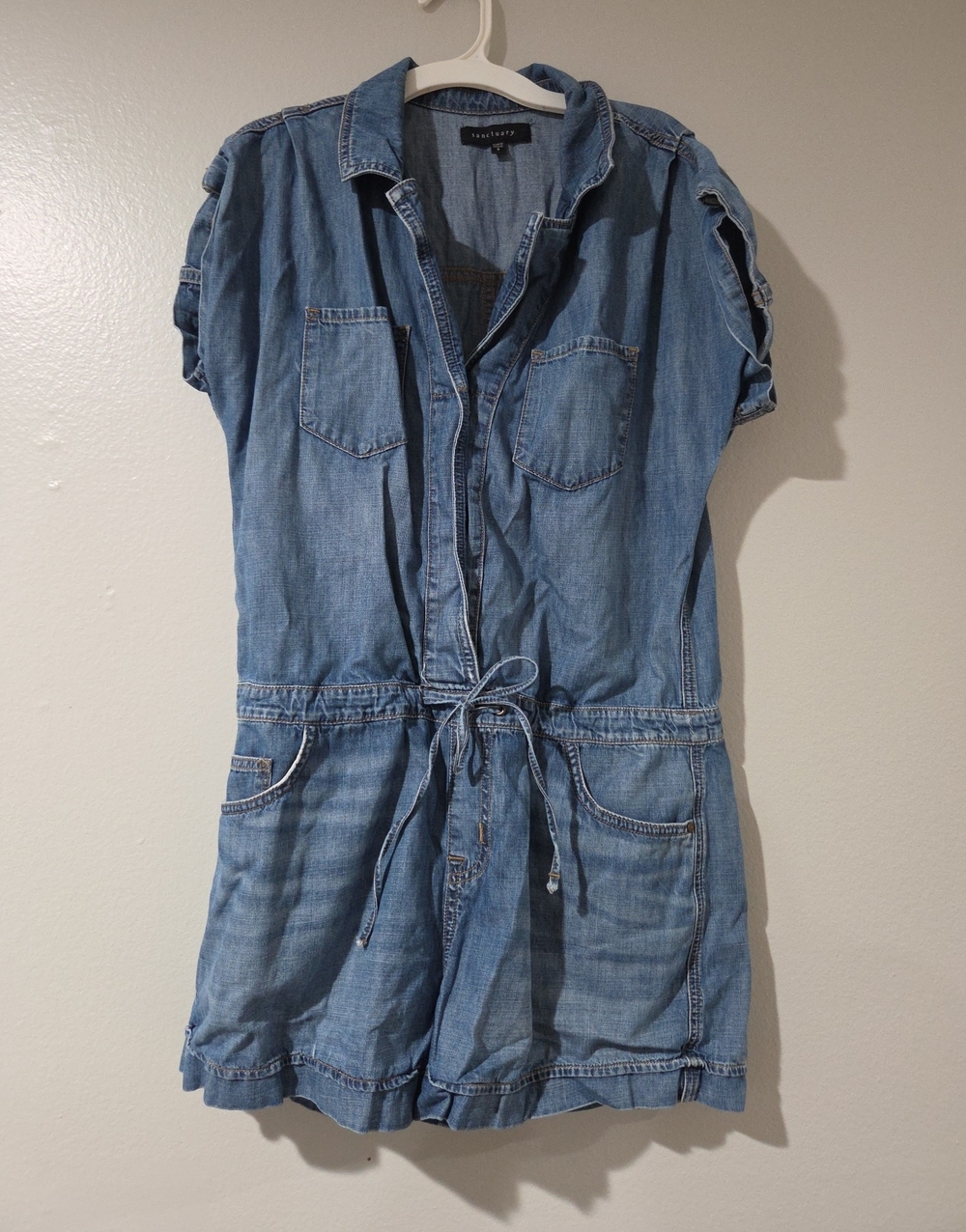 Sanctuary Light Blue Denim Romper